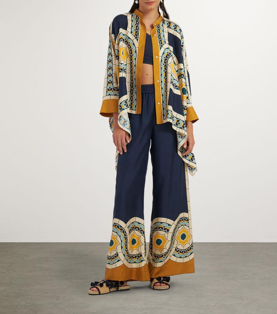 La Double J Foulard Shirt and Palazzo Co-Ord Set
